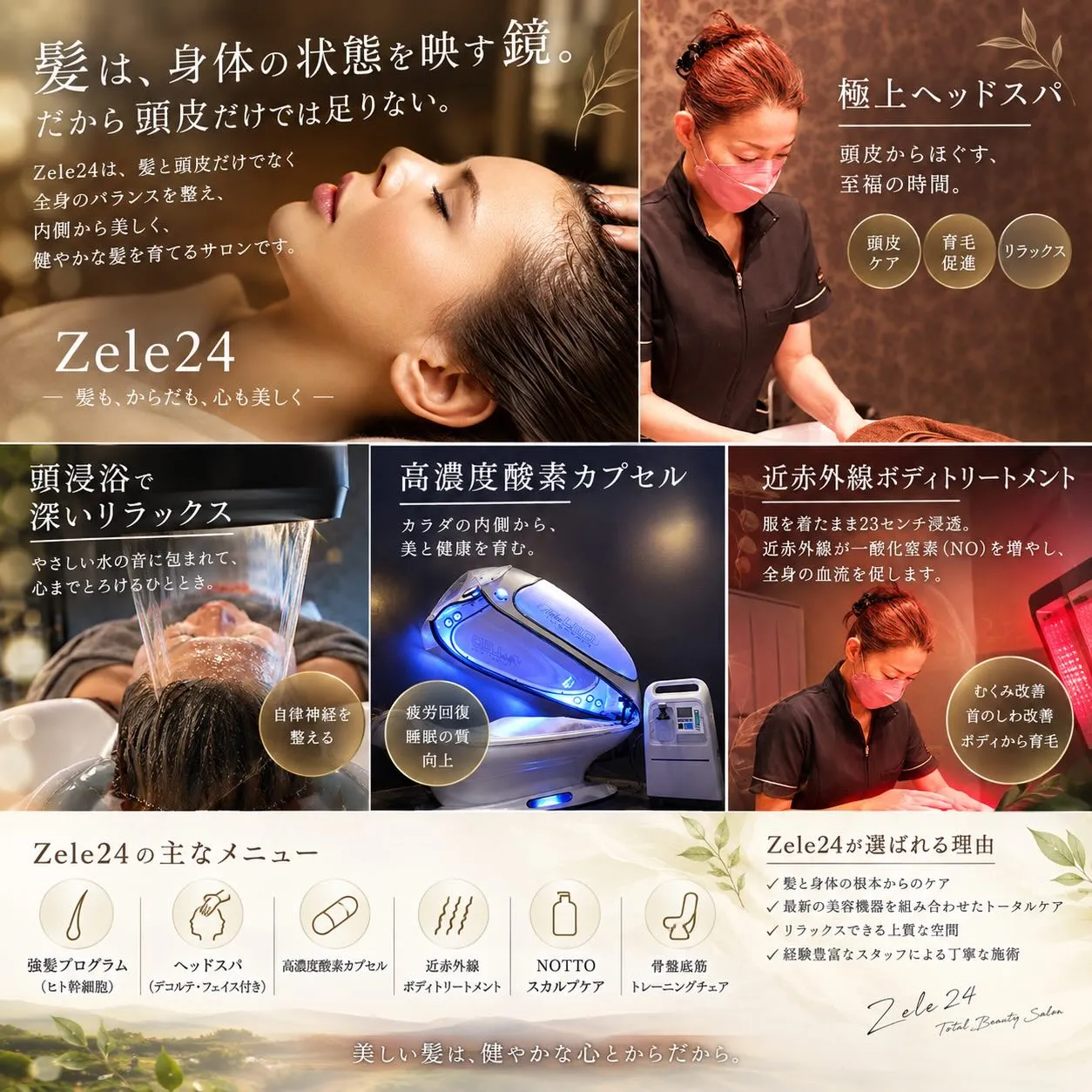 髪は、身体の状態を映す鏡。